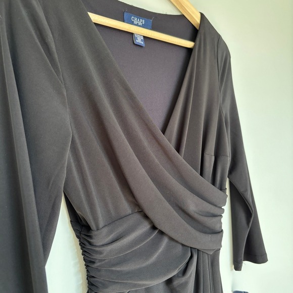 Chaps Women's Size S LTB Gathered Waist Midi Sheath Church Memorial Conservative - Picture 4 of 12